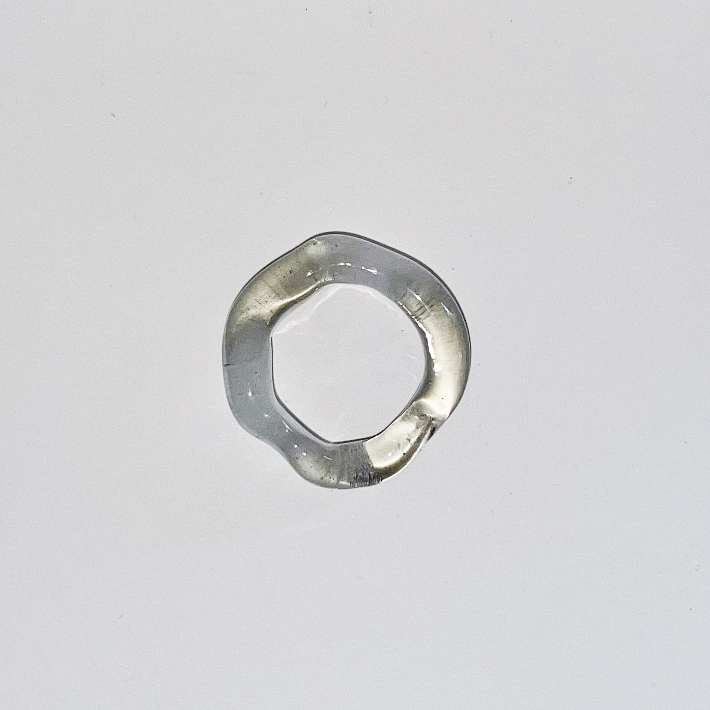 grey squigle ring