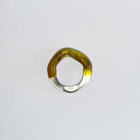 yellow squigle ring